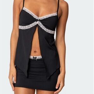 EDIKTED SKIRT AND TOP SET